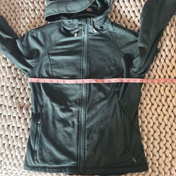 Mammut Swiss Design Runbold Midlayer Women's S Jacket Hooded Teal 1010-23200 - Picture 9 of 10